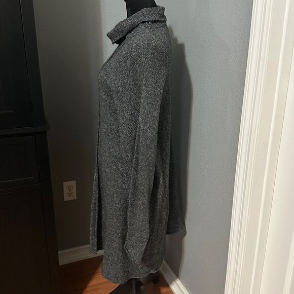 Flax By Angelheart Womens Sweater Dress Medium Turtleneck 3/4 Sleeve Wool Blend - Picture 5 of 8